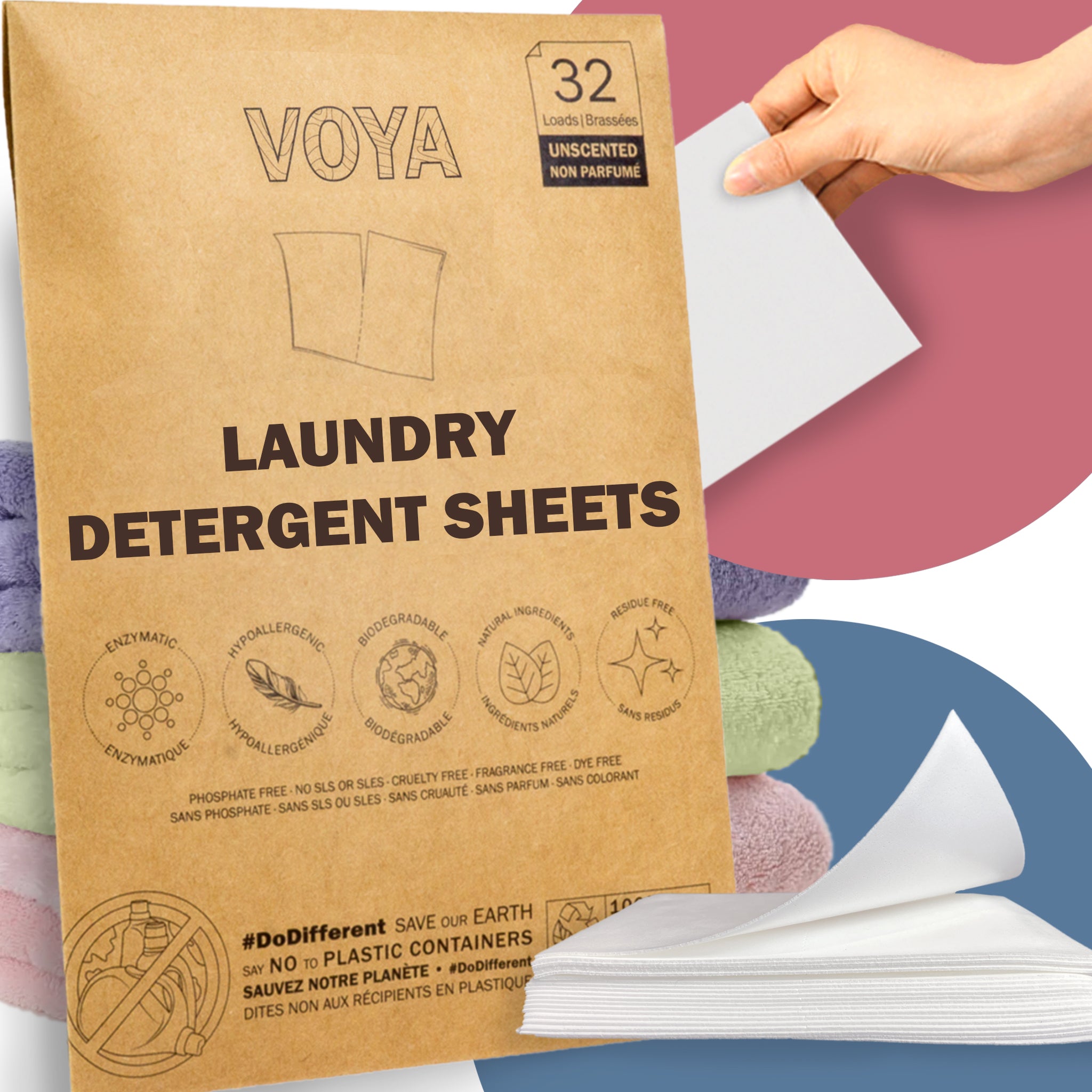 Laundry Detergent Sheets - Unscented